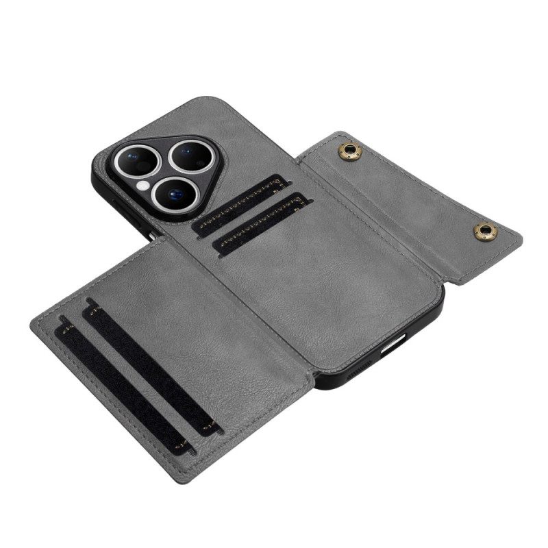 Hülle Huawei Pura 80 Kartenetui In Lederoptik