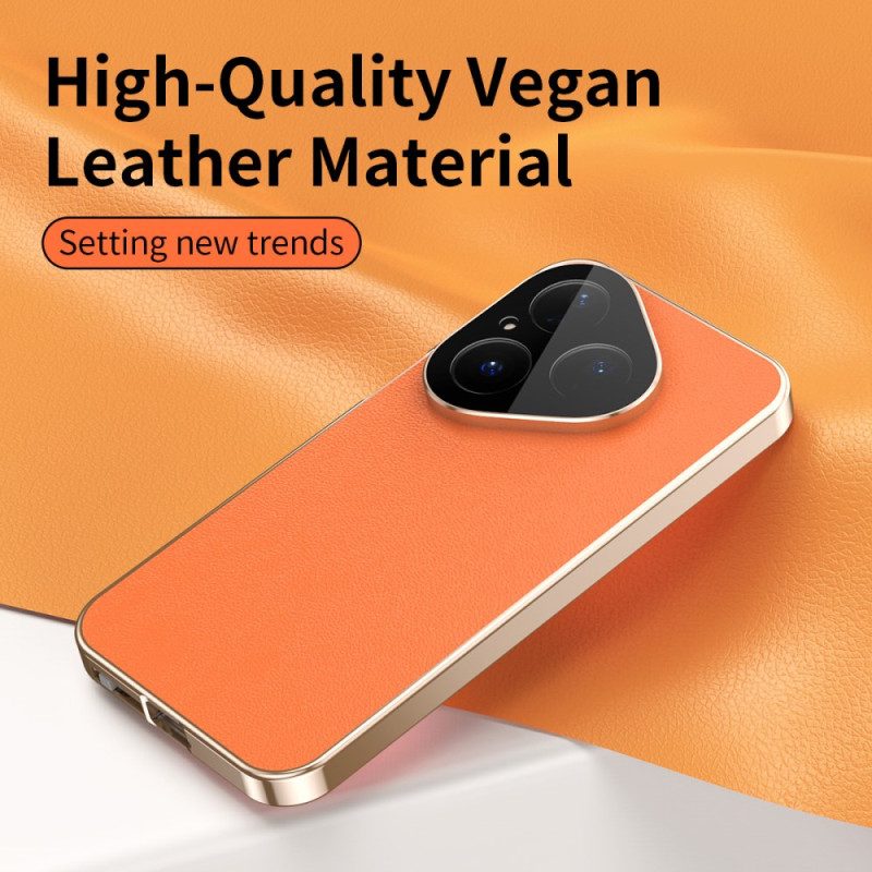 Hülle Huawei Pura 80 Lederdesign Und Displayschutzfolie Aus Gehärtetem Glas