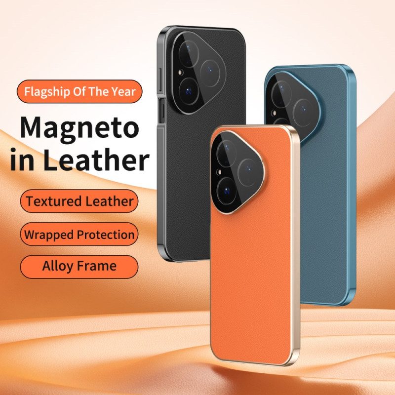 Hülle Huawei Pura 80 Lederdesign Und Displayschutzfolie Aus Gehärtetem Glas