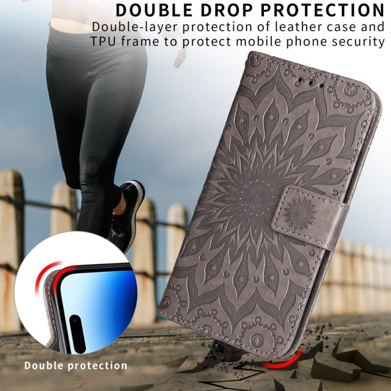 Lederhüllen Huawei Pura 80 Handyhülle Sonnenblumenmuster