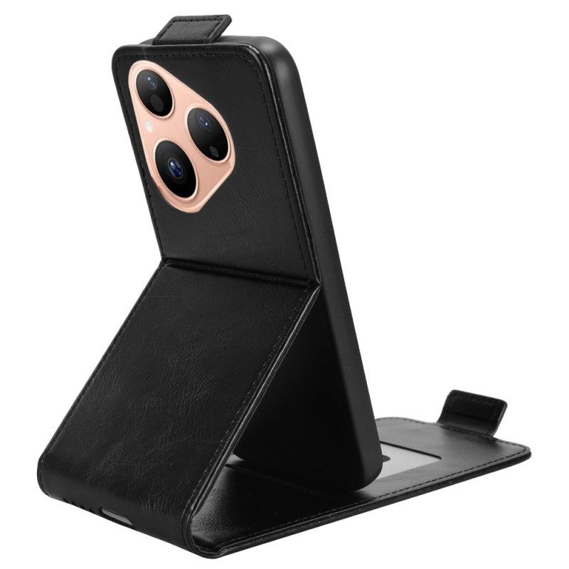 Lederhüllen Huawei Pura 80 Handyhülle Vertikales Klappdesign