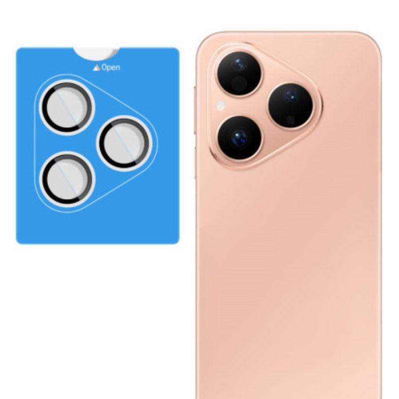 Linsenschutz Aus Gehärtetem Glas Für Huawei Pura 80 Mit Selbstpositionierendem Rahmen (schwarze Kreise)