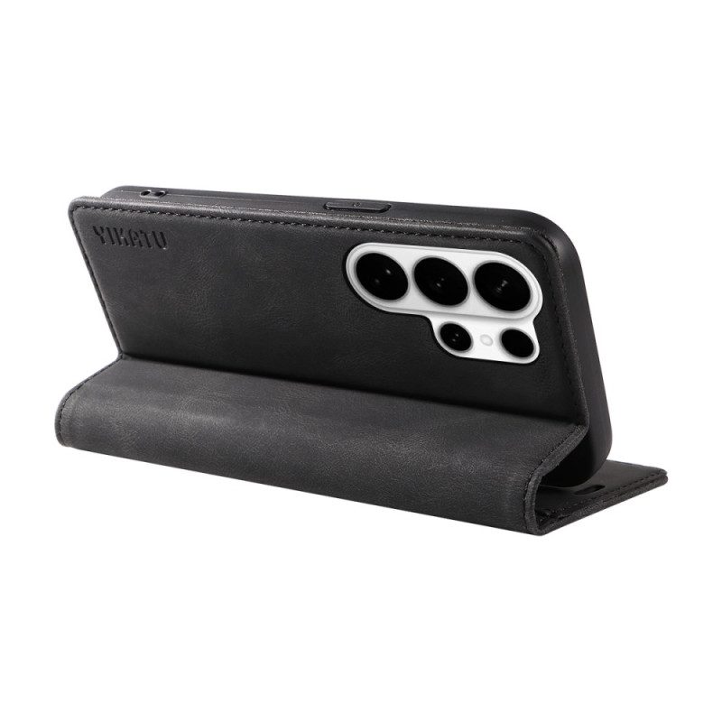 Flip Case Für Samsung Galaxy S26 Ultra Yikatu Wildledereffekt