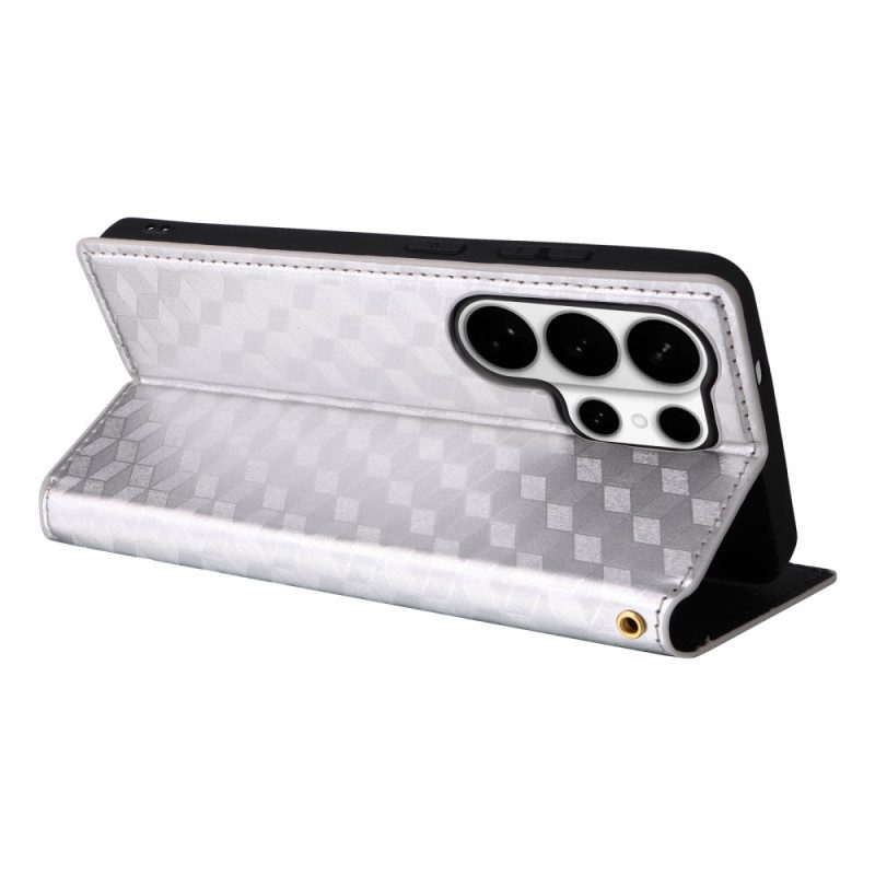 Flip Case Samsung Galaxy S26 Ultra Handyhülle Rautenmuster