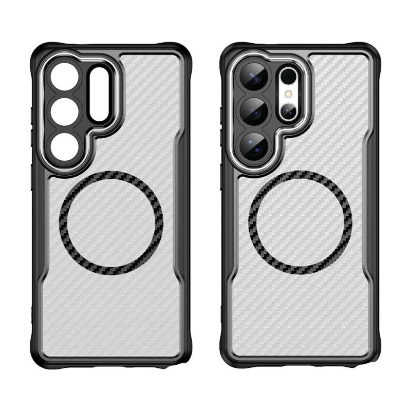 Hülle Samsung Galaxy S26 Ultra Magsafe Hybrid-schutz Carbonfaser-textur