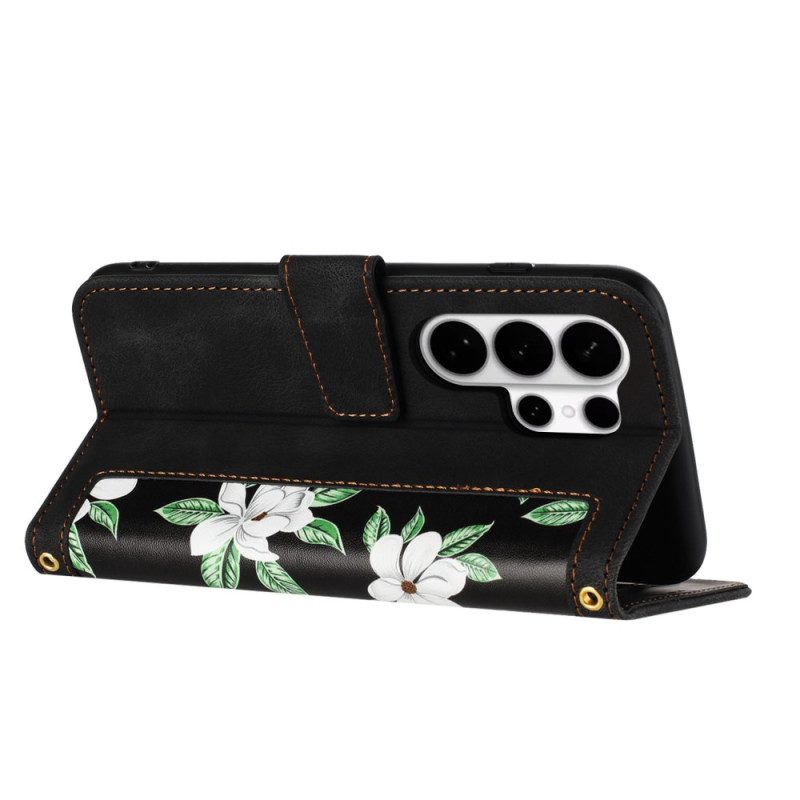 Lederhüllen Für Samsung Galaxy S26 Ultra Florales Design