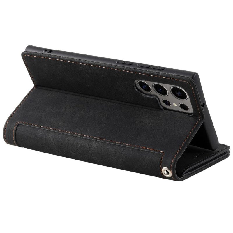 Lederhüllen Für Samsung Galaxy S26 Ultra Geldbörse Mit 9 Kartenfächern