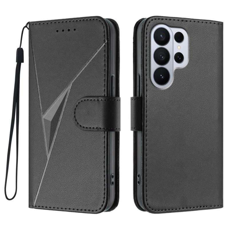 Lederhüllen Samsung Galaxy S26 Ultra Dreiecksmuster