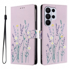 Lederhüllen Samsung Galaxy S26 Ultra Handyhülle Lavendel