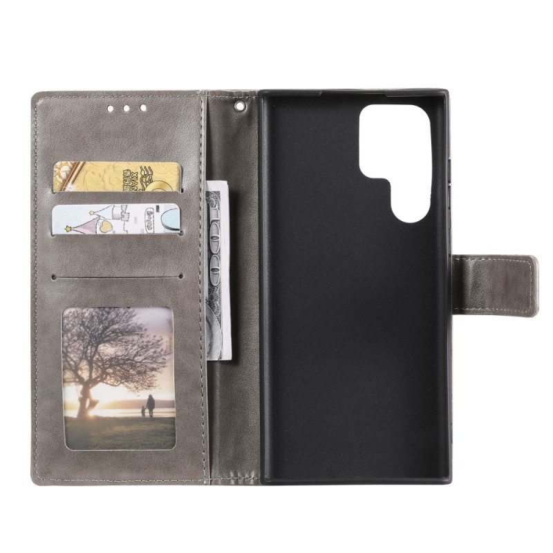 Lederhüllen Samsung Galaxy S26 Ultra Handyhülle Sonnenmandala