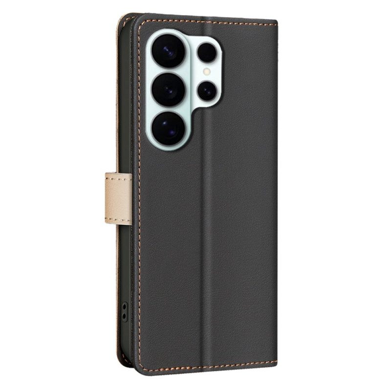 Lederhüllen Samsung Galaxy S26 Ultra Handyhülle Zweifarbig Binfen Color