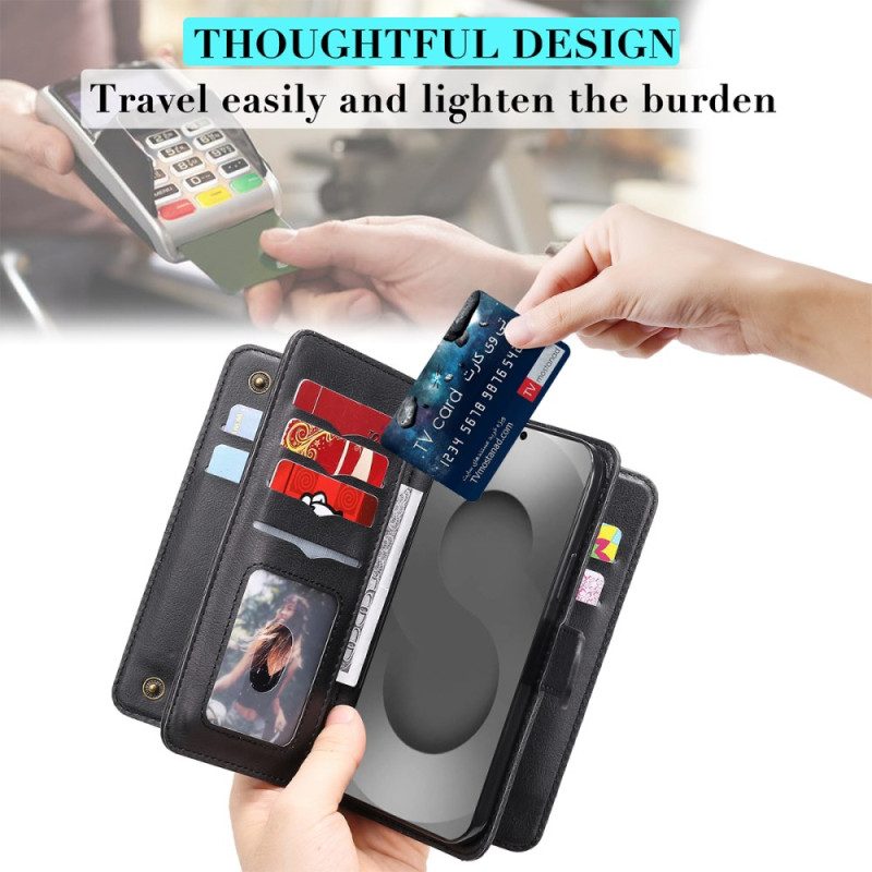 Lederhüllen Samsung Galaxy S26 Ultra Kartenhalter Für 10 Karten