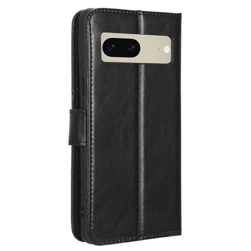 Flip Case Für Google Pixel 7 Mit Kordel Auffälliger Riemchen