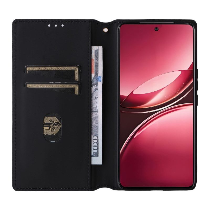 Flip Case Für Vivo V50 5g Mit Aufgedrucktem Diamantmuster