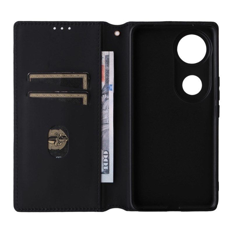 Flip Case Für Vivo V50 5g Mit Aufgedrucktem Diamantmuster