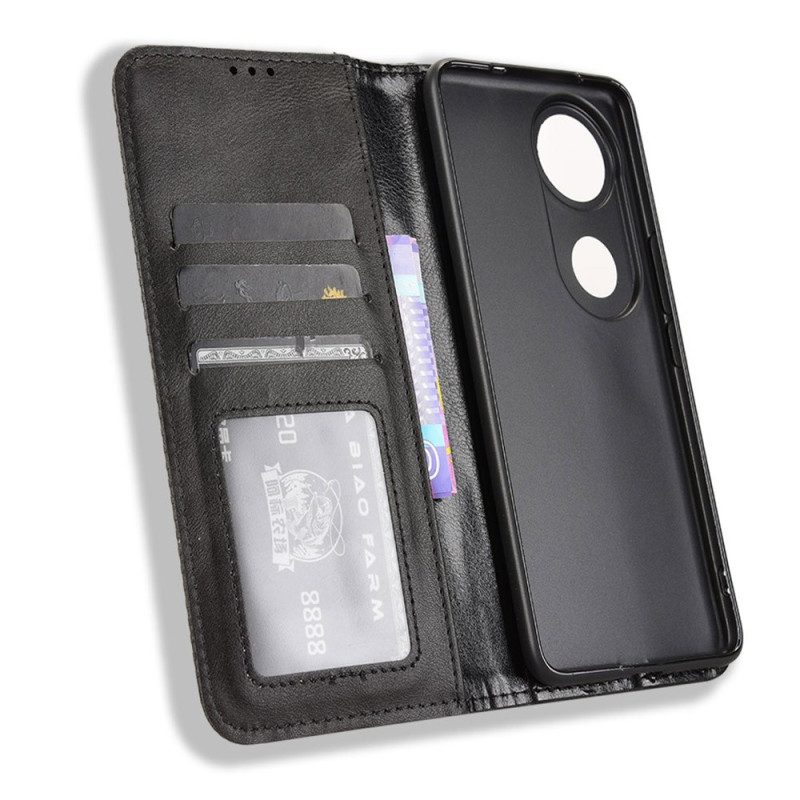 Flip Case Für Vivo V50 5g Vintage-fries