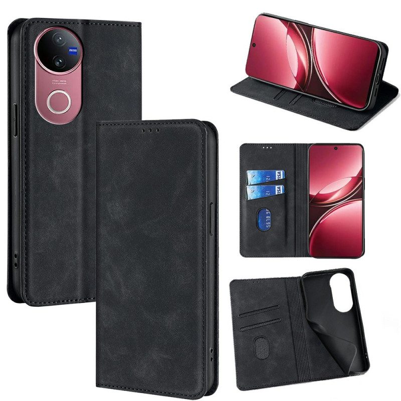 Flip Case Für Vivo V50 5g Wildlederoptik