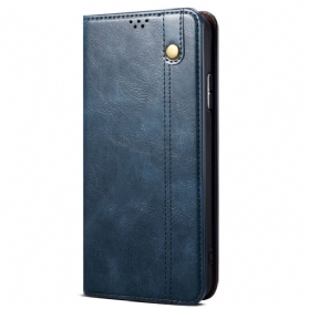 Flip Case Vivo V50 5g Gewachstes Kunstleder