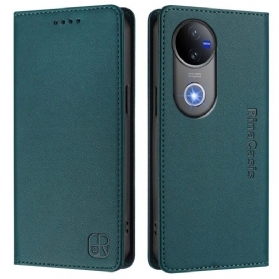 Flip Case Vivo V50 5g Handyhülle Rfid-schutz Und Verstellbarer Ständer