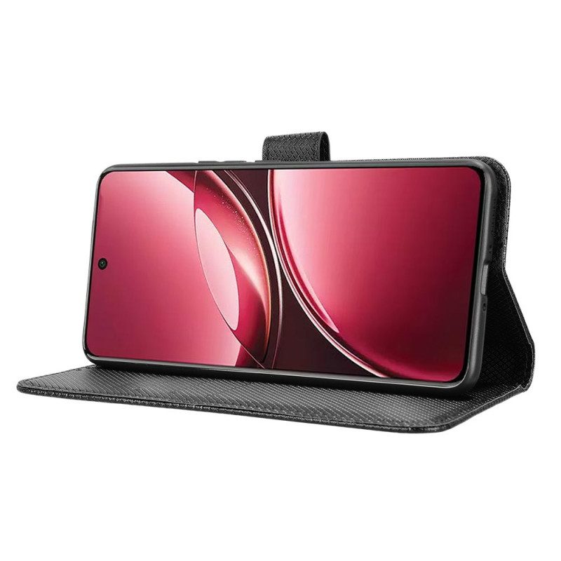 Lederhüllen Vivo V50 5g Diamantstruktur