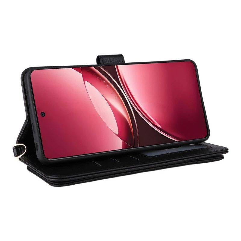 Lederhüllen Vivo V50 5g Handyhülle Gesteppt Mit Tragegurten