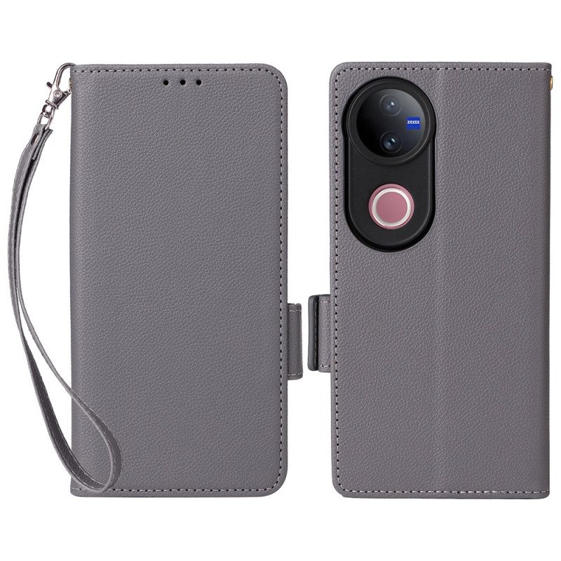 Lederhüllen Vivo V50 5g Kunstleder Mit Tragegurt