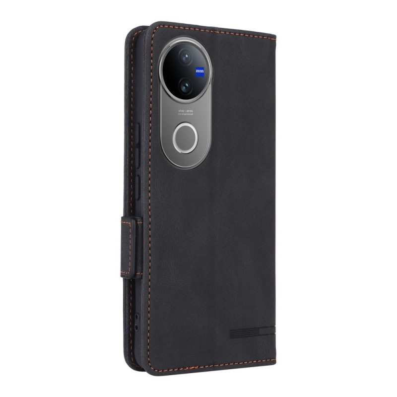 Lederhüllen Vivo V50 5g Metallische Verzierungen