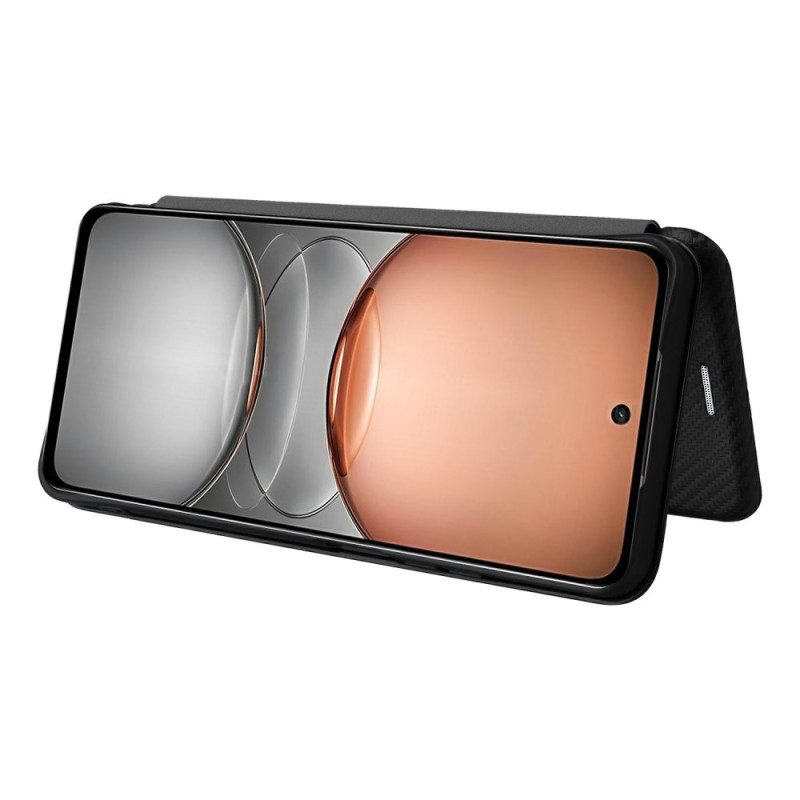 Flip Case Realme C75 Handyhülle Carbonfaser