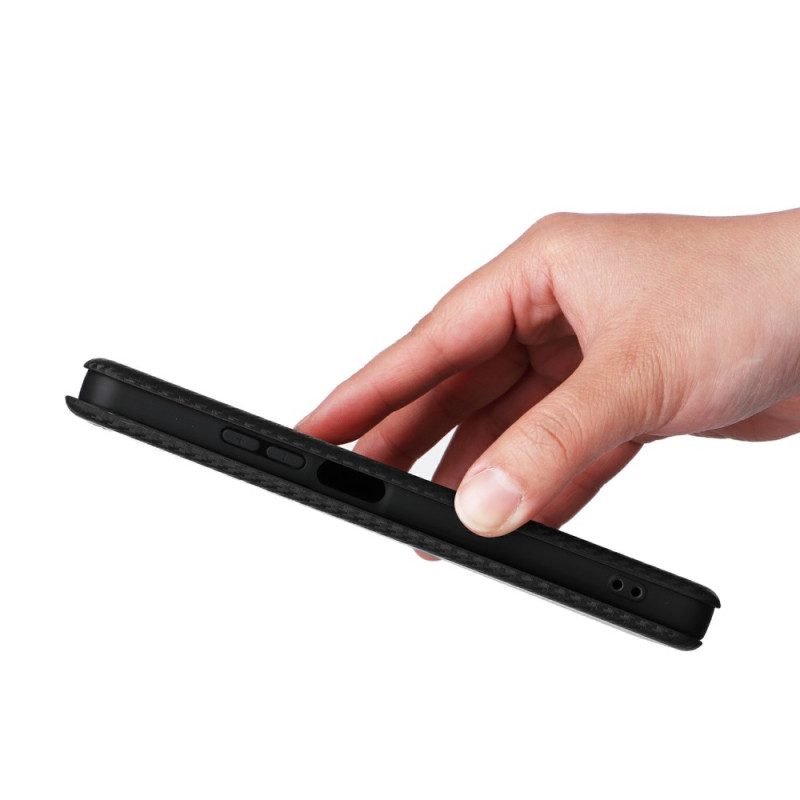 Flip Case Realme C75 Handyhülle Carbonfaser