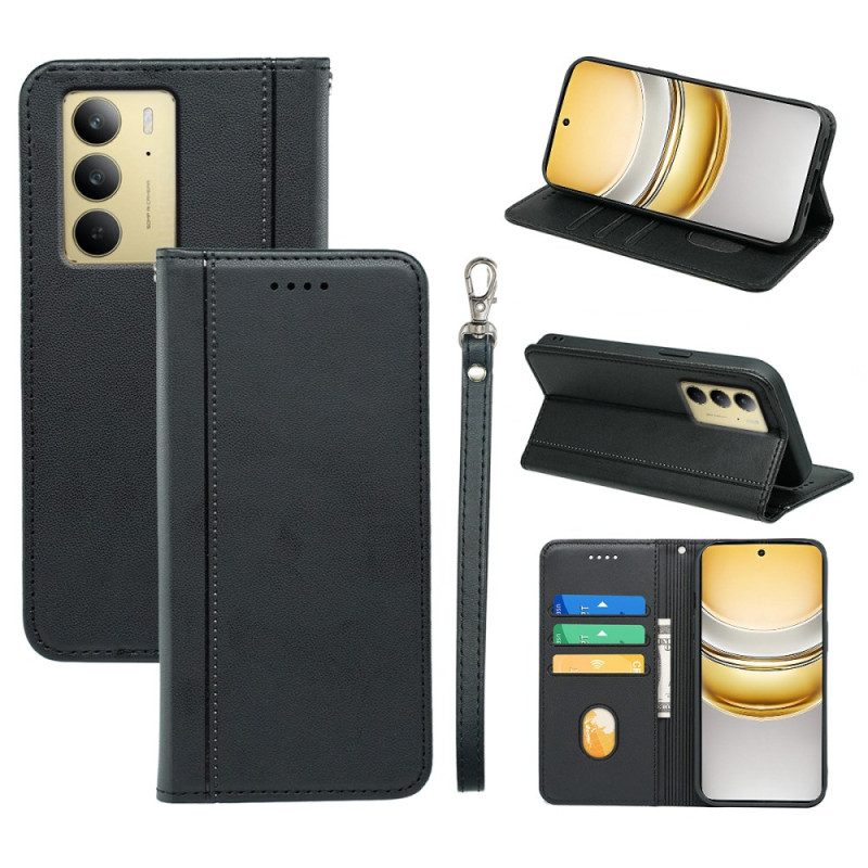 Lederhüllen Für Realme C75 Paspelierung