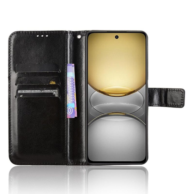 Lederhüllen Realme C75 Auffälliges Kunstleder