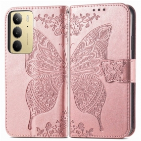 Lederhüllen Realme C75 Barocker Schmetterling