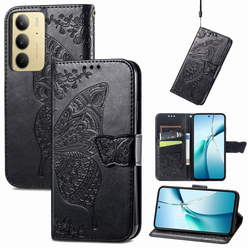 Lederhüllen Realme C75 Barocker Schmetterling