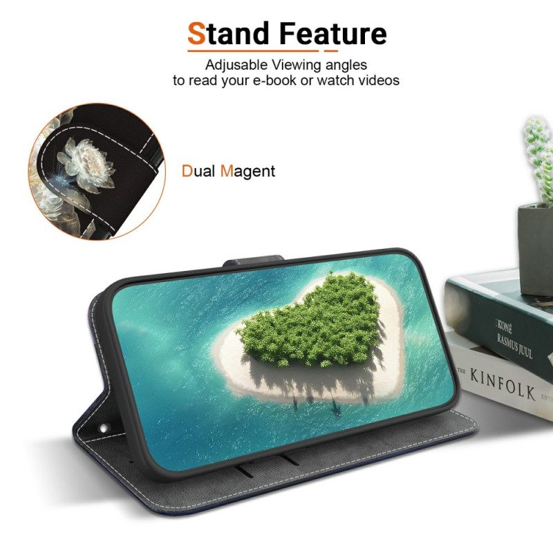 Lederhüllen Realme C75 Handyhülle Kristallpfingstrose