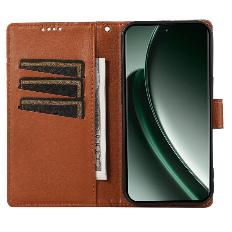 Lederhüllen Realme C75 Handyhülle Linien