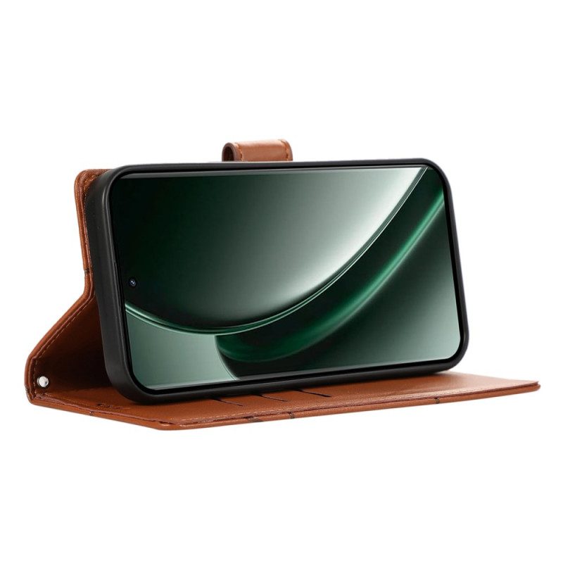 Lederhüllen Realme C75 Handyhülle Linien