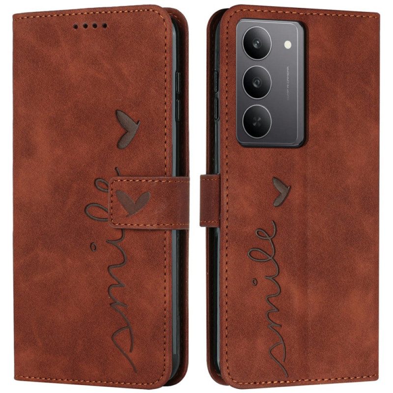 Lederhüllen Realme C75 Lächeln