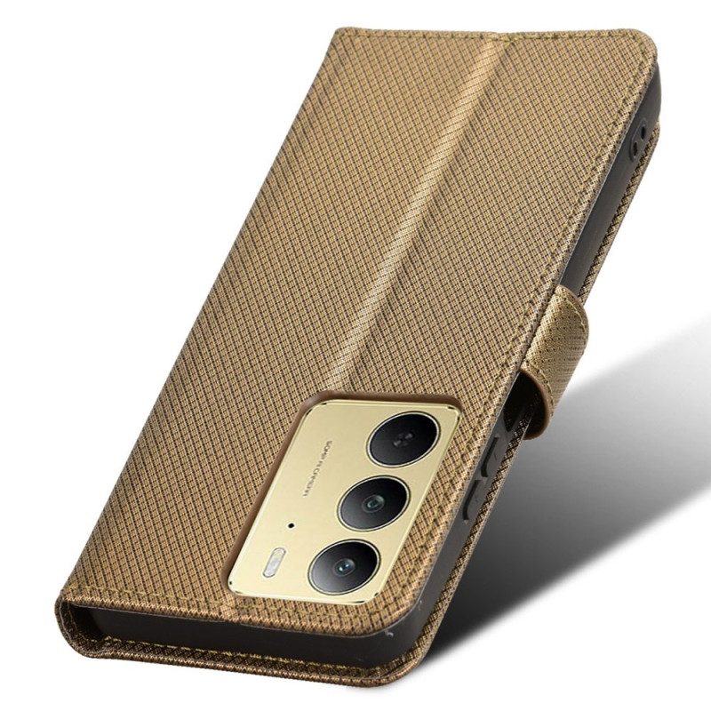 Lederhüllen Realme C75 Riemen Mit Punkten