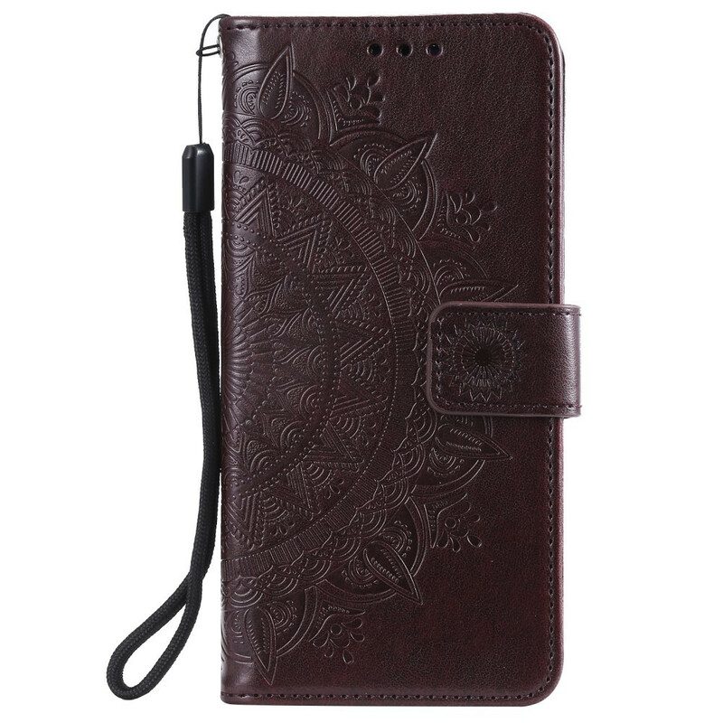 Flip Case Für Samsung Galaxy A42 5G Sonnenmandala
