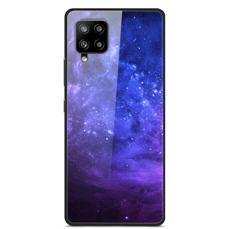Hülle Für Samsung Galaxy A42 5G Galaxie Aus Glas Und Silikon