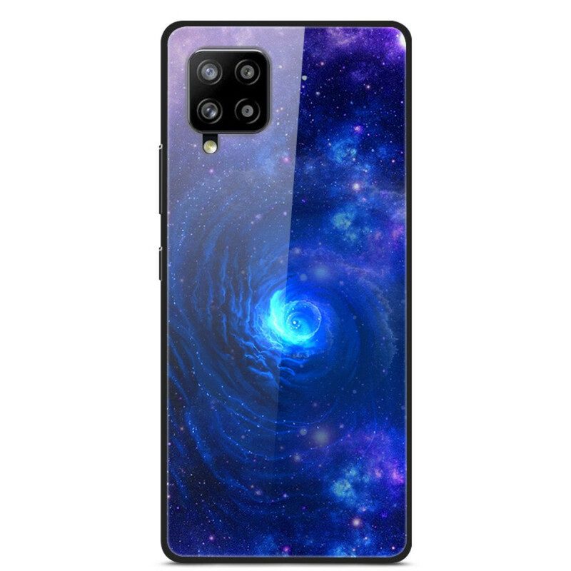 Hülle Für Samsung Galaxy A42 5G Galaxie Aus Glas Und Silikon
