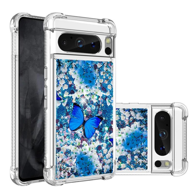 Hülle Google Pixel 8 Pro Schmetterlingsglitter