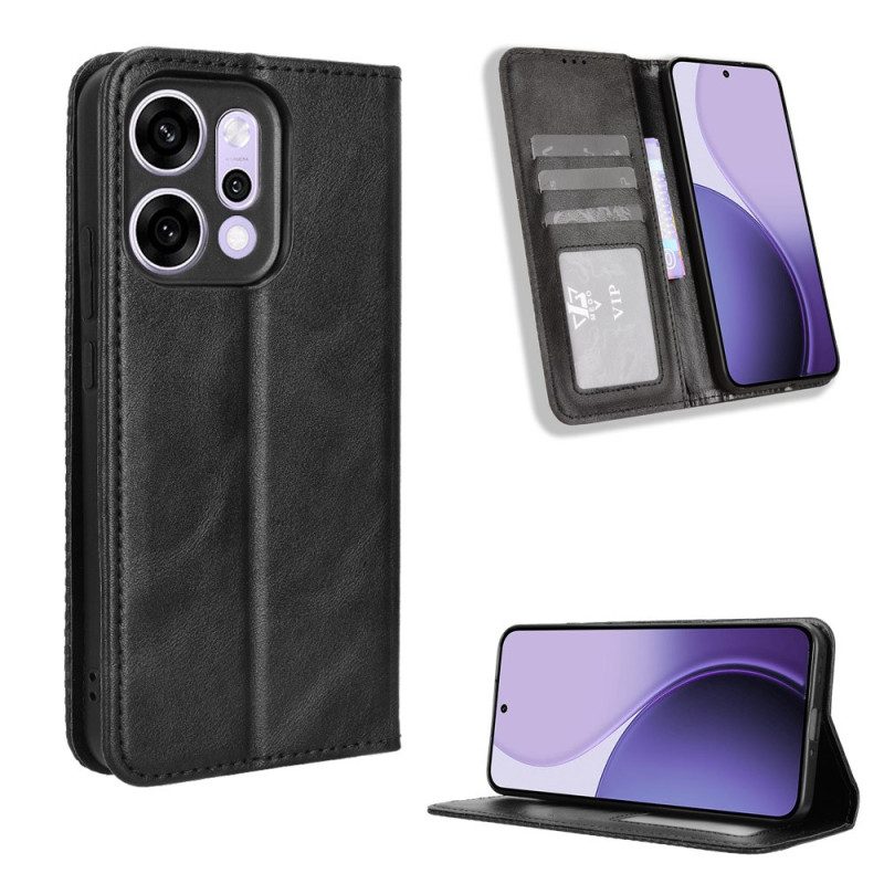 Flip Case Oppo Reno 14 5g Handyhülle Vintage-rahmen
