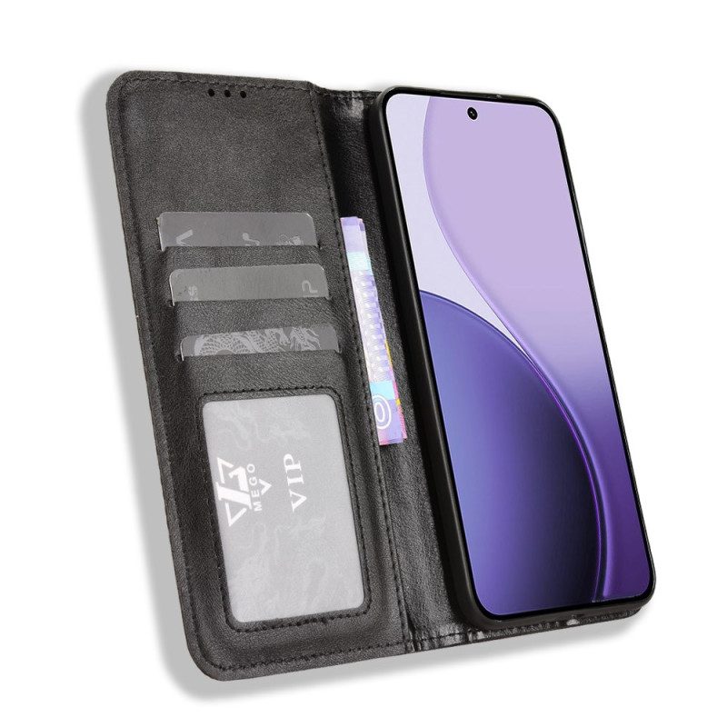 Flip Case Oppo Reno 14 5g Handyhülle Vintage-rahmen