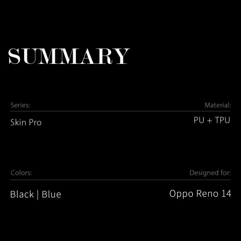 Flip Case Oppo Reno 14 5g Skin Pro Dux Ducis Serie