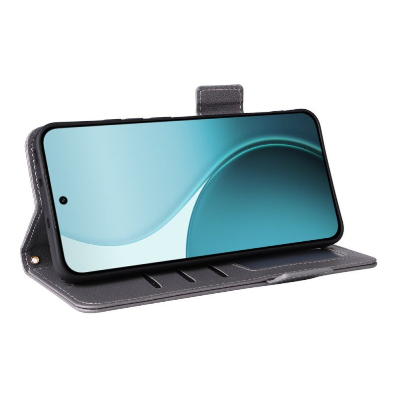 Lederhüllen Für Oppo Reno 14 5g Strukturiert Mit Riemen