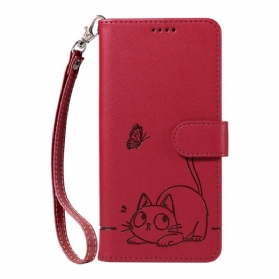 Lederhüllen Oppo Reno 14 5g Katze