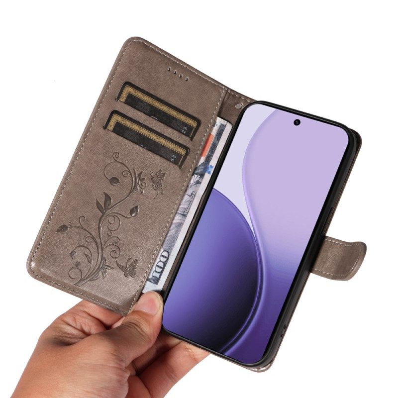 Lederhüllen Oppo Reno 14 5g Kleine Blumen