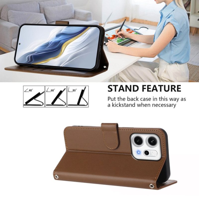 Lederhüllen Oppo Reno 14 5g Monochrom