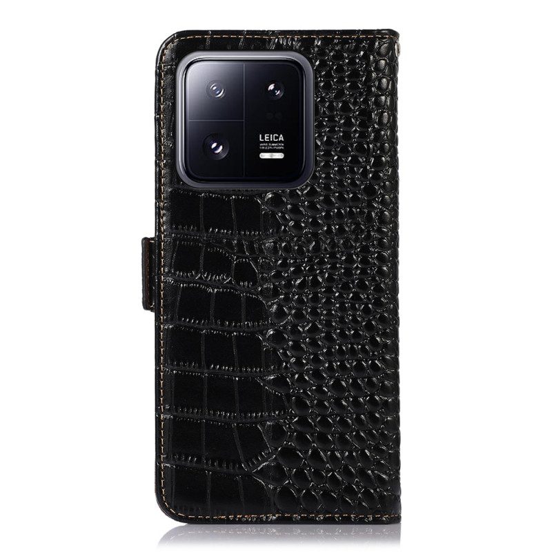 Lederhüllen Für Xiaomi 13 Pro Rfid Im Krokodil-stil